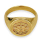 GOLD DEAL | 9kt Gold AATTV Perseverance Signet Ring Valuation $3,706