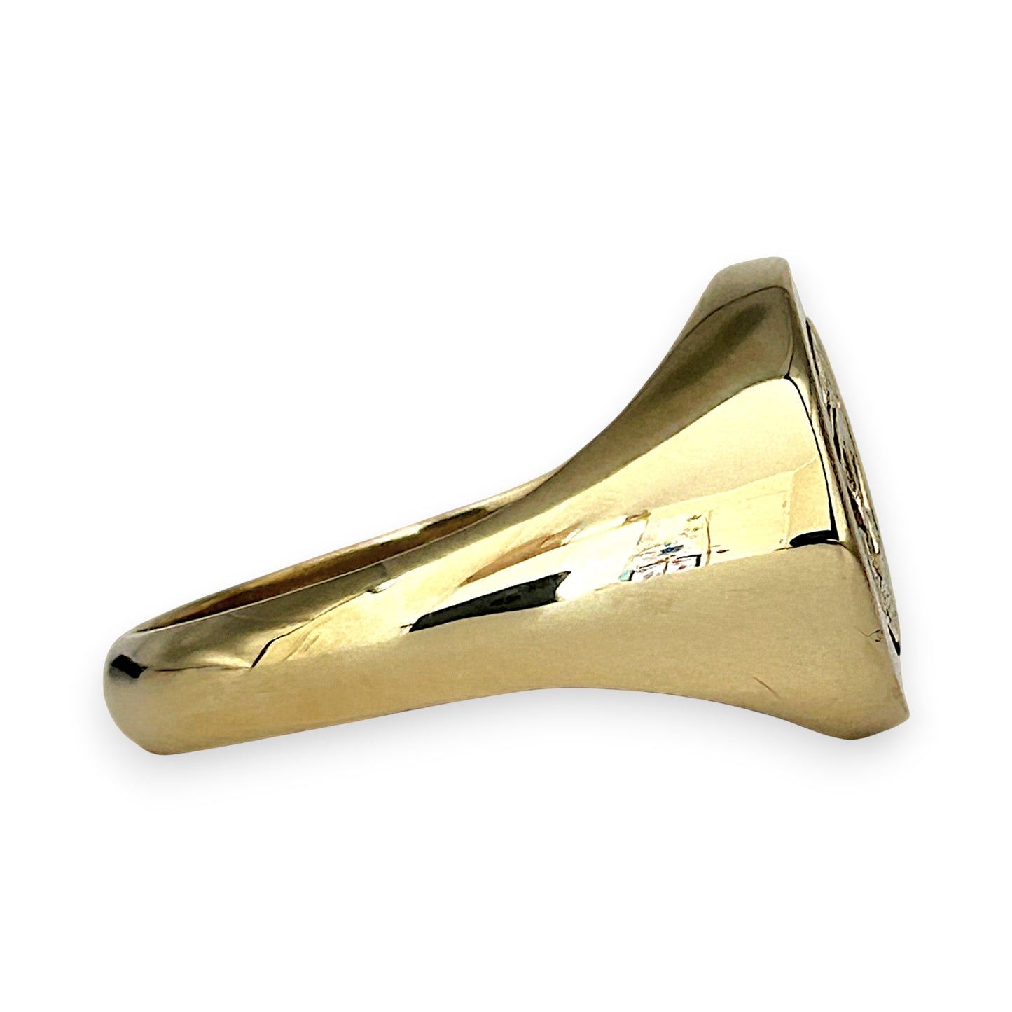 GOLD DEAL | 9kt Gold AATTV Perseverance Signet Ring Valuation $3,706