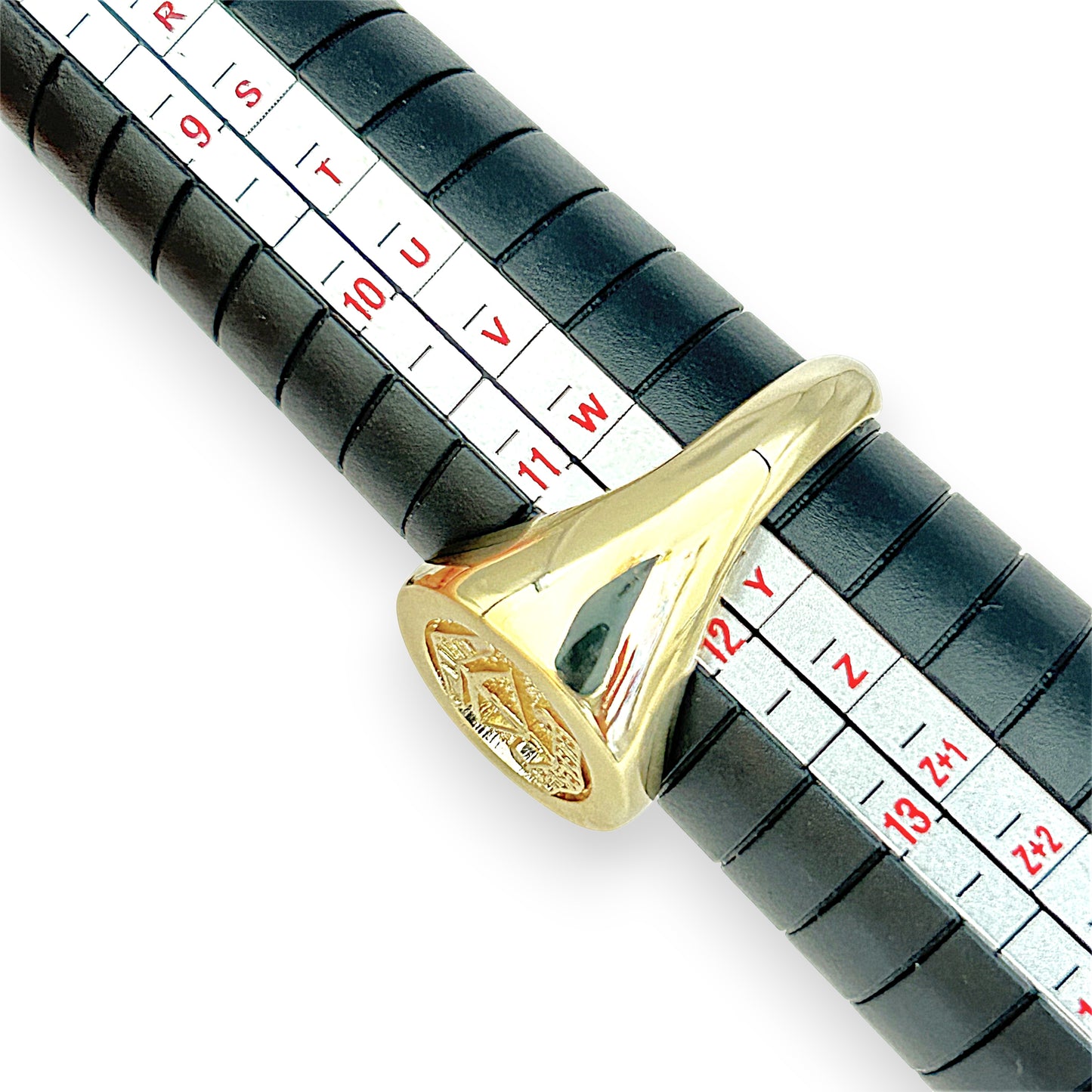 GOLD DEAL | 9kt Gold AATTV Perseverance Signet Ring Valuation $3,706