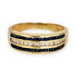 GOLD DEAL | 9kt Gold Midnight Cascade Band Ring