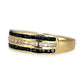 GOLD DEAL | 9kt Gold Midnight Cascade Band Ring