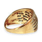 10ct Gold Curved Channels 1.29ct Diamond Set Ring Valuation $4,650. R # 246