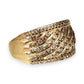 10ct Gold Curved Channels 1.29ct Diamond Set Ring Valuation $4,650. R # 246