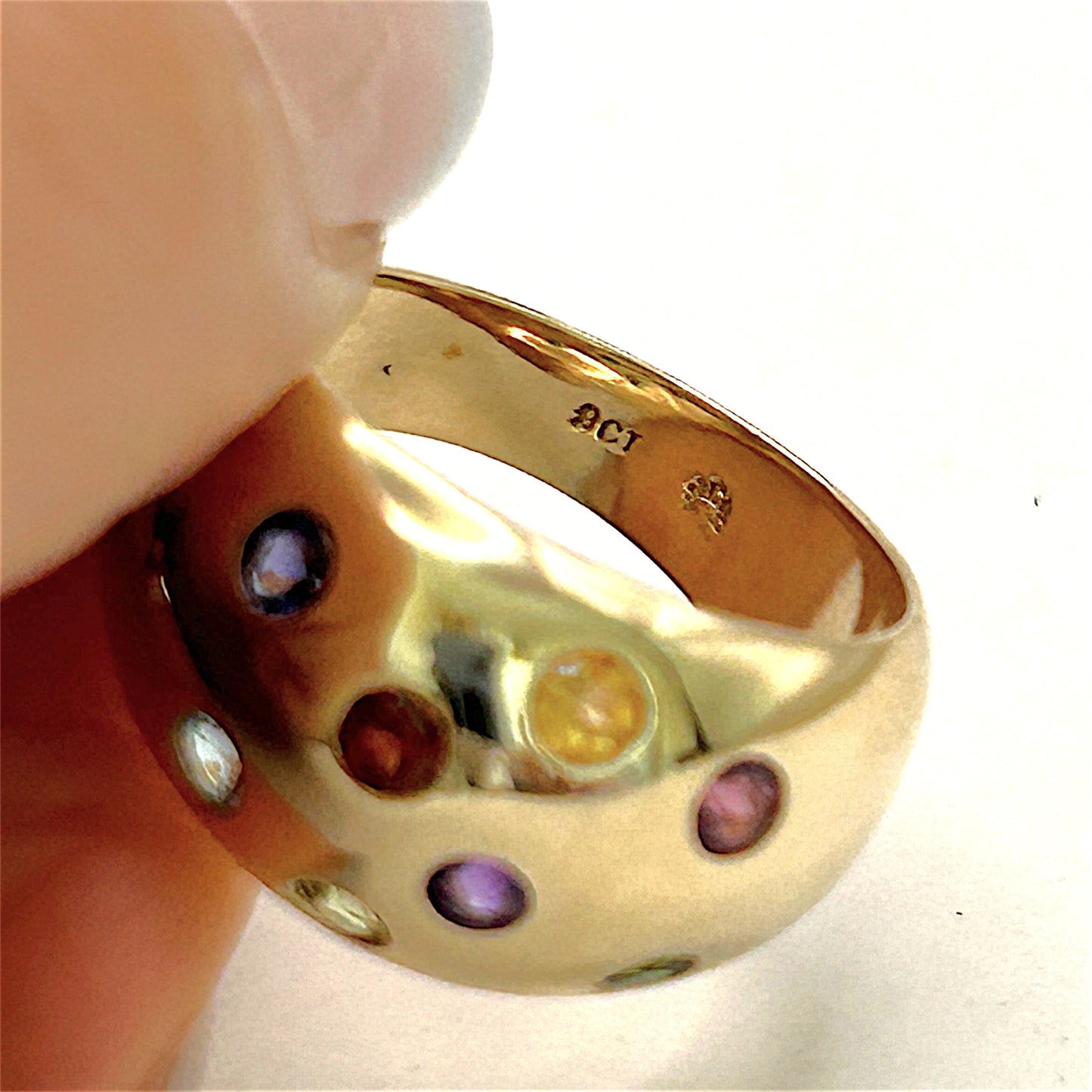 GOLD DEAL | 9kt Gold Celestial Harmony Band Ring Valuation $4,000