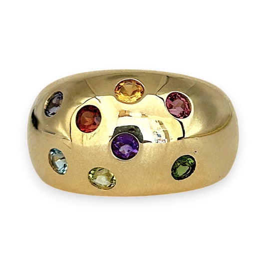 GOLD DEAL | 9kt Gold Celestial Harmony Band Ring Valuation $4,000