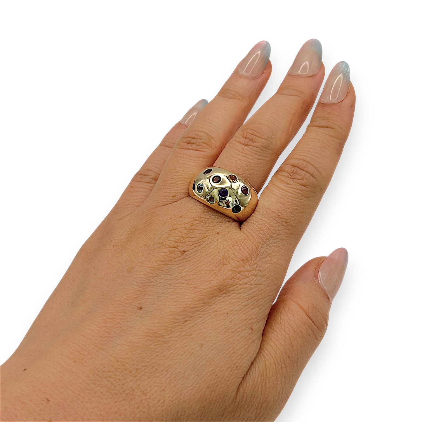 GOLD DEAL | 9kt Gold Celestial Harmony Band Ring Valuation $4,000