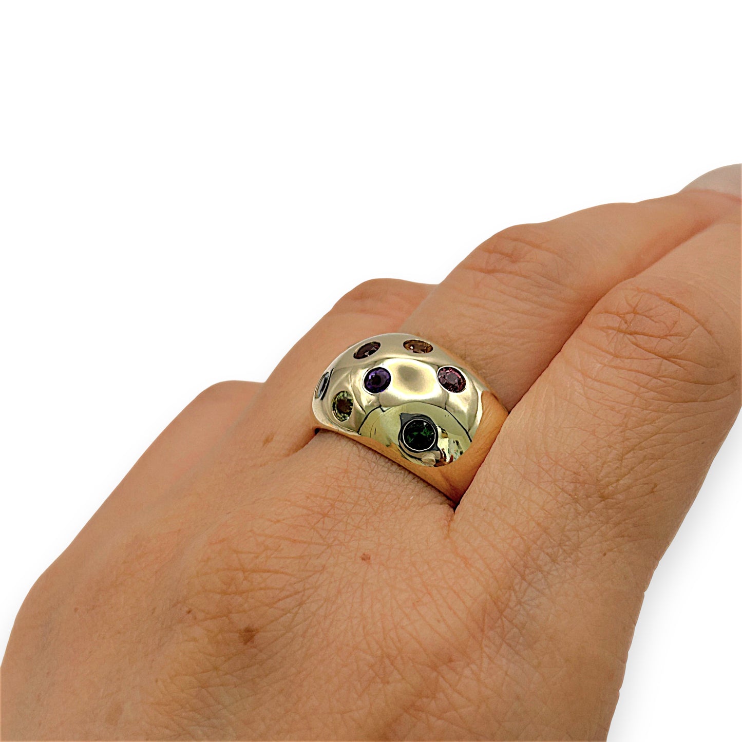 GOLD DEAL | 9kt Gold Celestial Harmony Band Ring Valuation $4,000