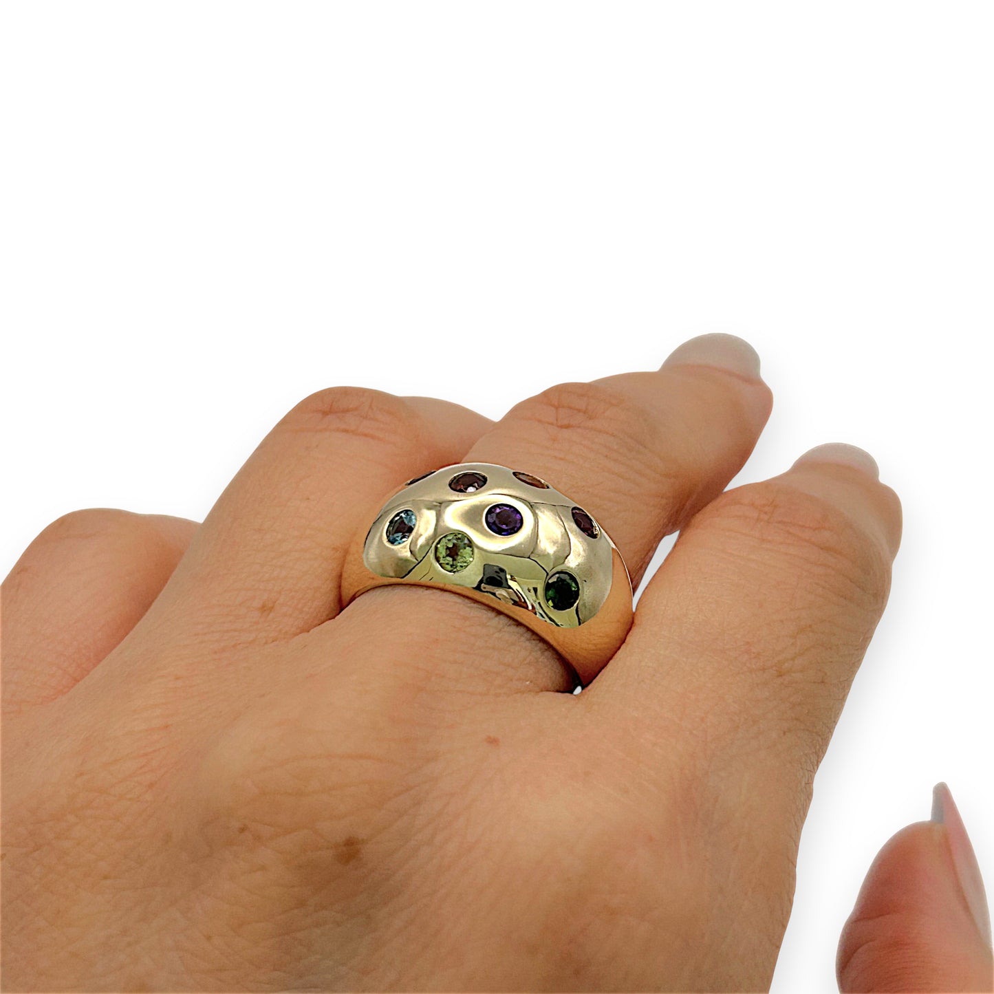 GOLD DEAL | 9kt Gold Celestial Harmony Band Ring Valuation $4,000