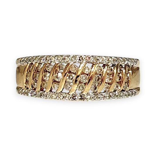 GOLD DEAL | FLASH SALE 10ct (10K) Gold Diamond 0.52ct MHJ Ring. Valuation $2,500