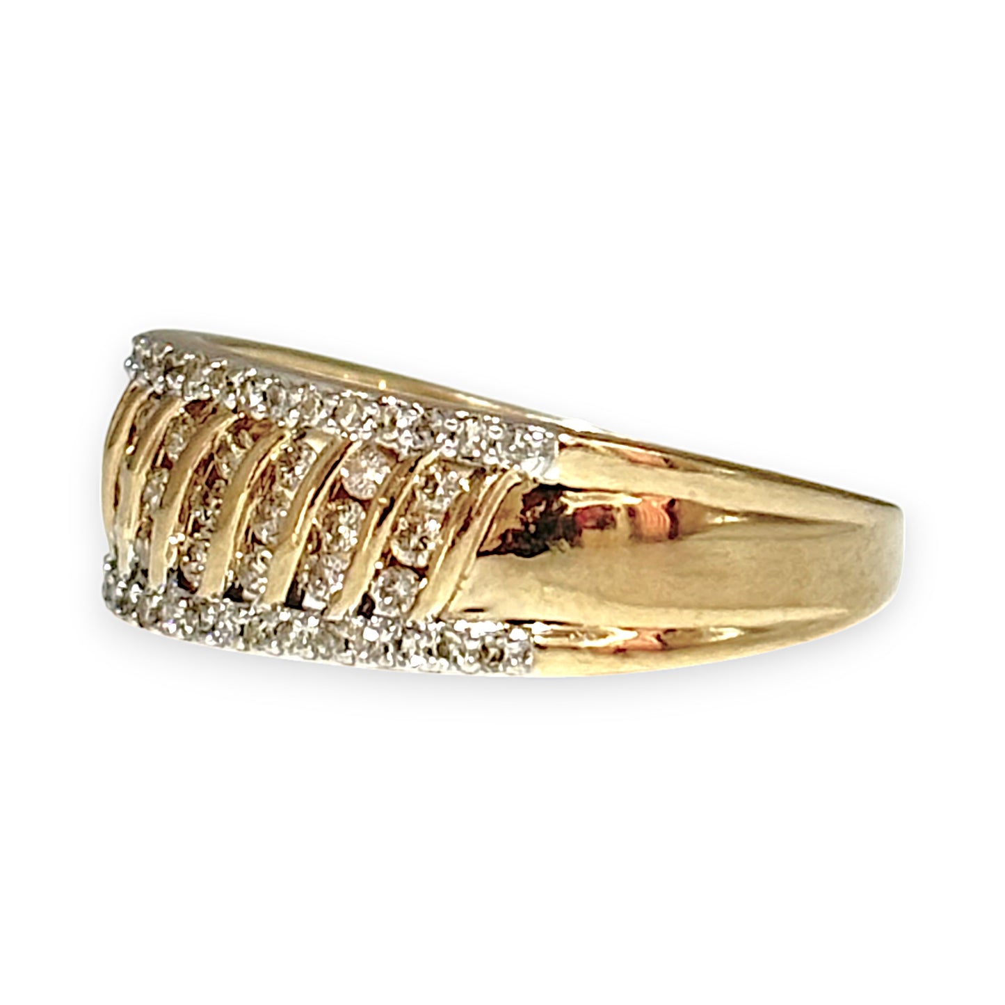 GOLD DEAL | FLASH SALE 10ct (10K) Gold Diamond 0.52ct MHJ Ring. Valuation $2,500