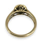 NZGD | 9ct Gold Halo of Morning Light Ring Size O