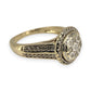 NZGD | 9ct Gold Halo of Morning Light Ring Size O