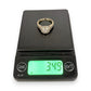 NZGD | 9ct Gold Halo of Morning Light Ring Size O