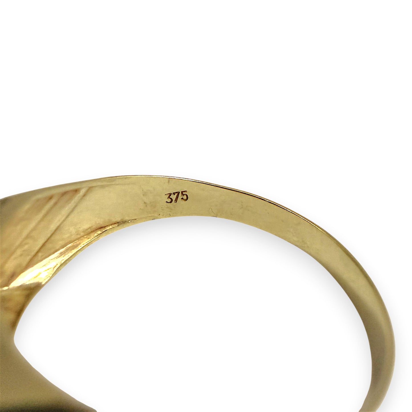 NZGD| 9ct Gold Minimalist Diamond Band Ring Size U