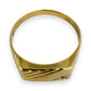 NZGD| 9ct Gold Minimalist Diamond Band Ring Size U