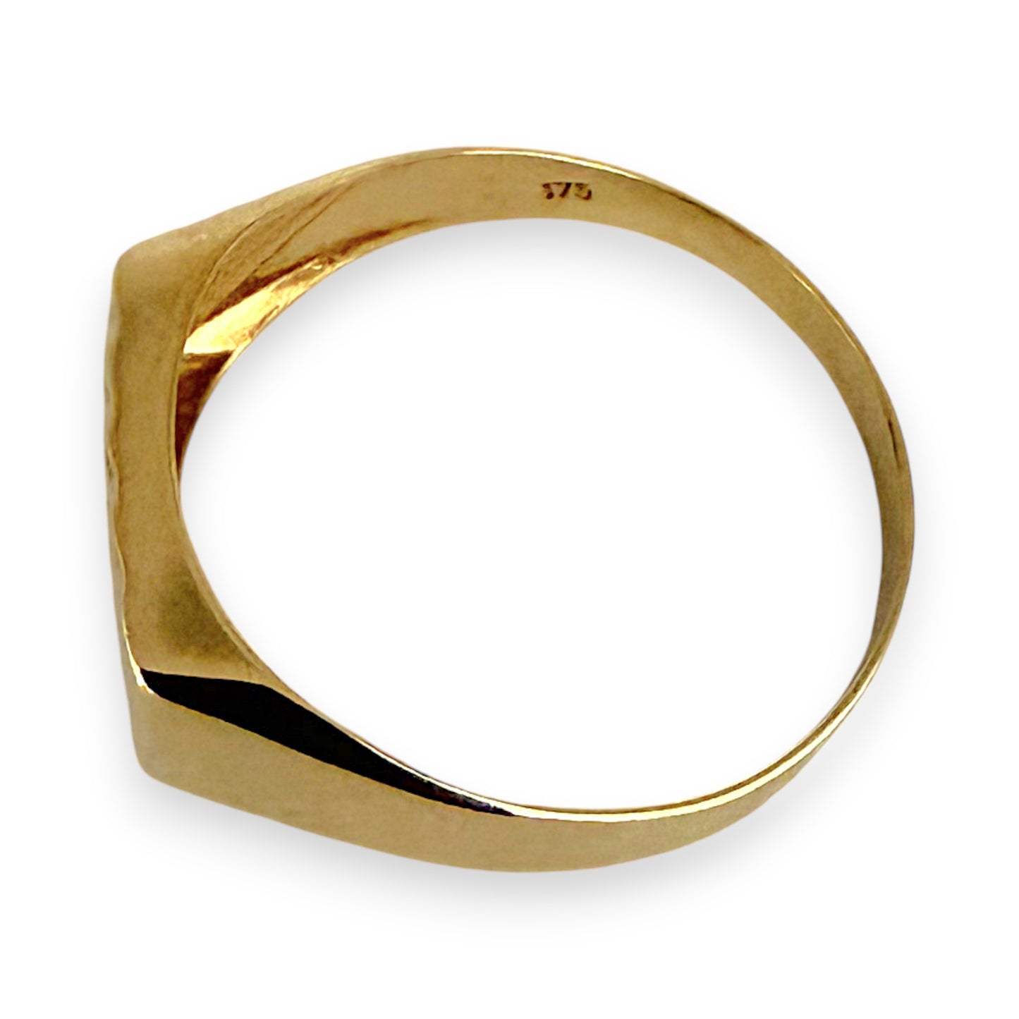 NZGD| 9ct Gold Minimalist Diamond Band Ring Size U