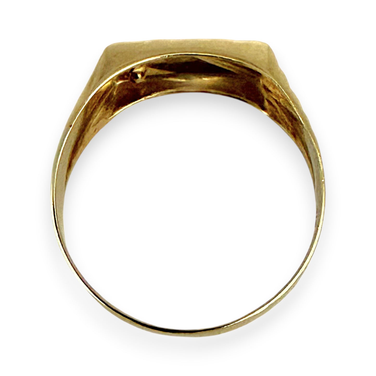 NZGD| 9ct Gold Minimalist Diamond Band Ring Size U