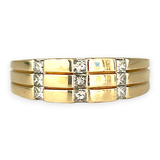 GOLD DEAL | 10ct (10K) Gold Michael Hill Diamonds 0.54ct Ring Size Y