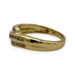 NZGD| 9ct Gold Aurelia Crossover Ring Size M
