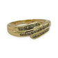 NZGD| 9ct Gold Aurelia Crossover Ring Size M