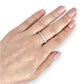 GOLD DEAL | 10ct (10K) White Gold MHJ Diamond Ring Size P