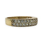 NZGD | 9ct Gold Two‑Row Brilliant Stone Elegance Ring Size N