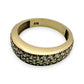 NZGD | 9ct Gold Two‑Row Brilliant Stone Elegance Ring Size N
