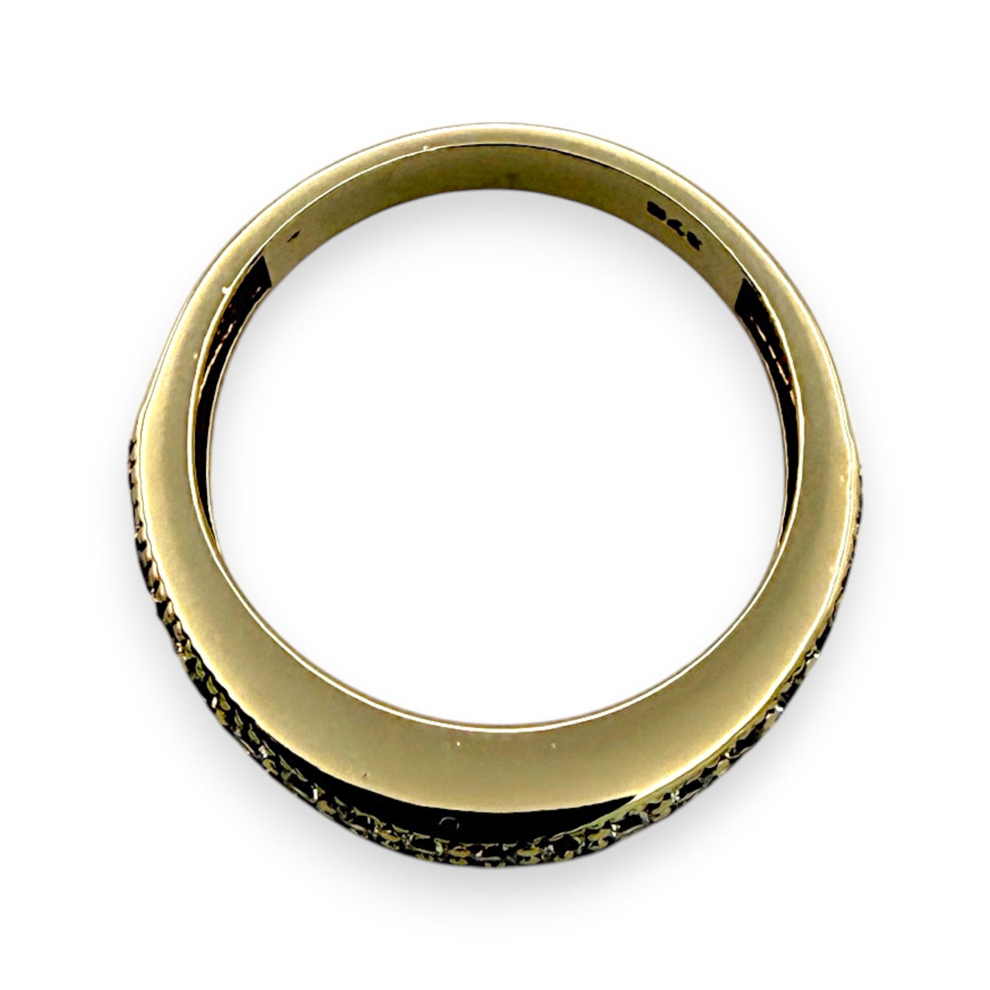 NZGD | 9ct Gold Two‑Row Brilliant Stone Elegance Ring Size N