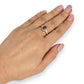 GOLD DEAL | 10K Gold Diamond & Pink Stone Ring Size O