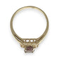 GOLD DEAL | 10K Gold Diamond & Pink Stone Ring Size O