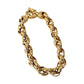 9ct Gold Roller Curb Bracelet 20cm long. Valuation $4,920. R # 253