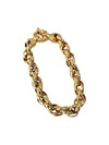 9ct Gold Roller Curb Bracelet 20cm long. Valuation $4,920. R # 253