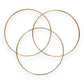 NZGD | 9ct Y/W/R Gold Triluna Harmony Bangle Set-Refurbished, 65.2mm