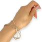 NZGD | 9ct Y/W/R Gold Triluna Harmony Bangle Set-Refurbished, 65.2mm