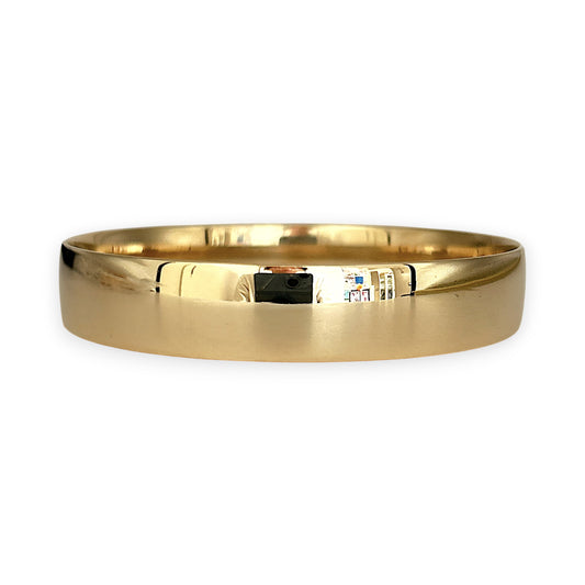 GOLD DEAL | 9kt Gold PROUNDS - Wide Dome‑Profile Bangle