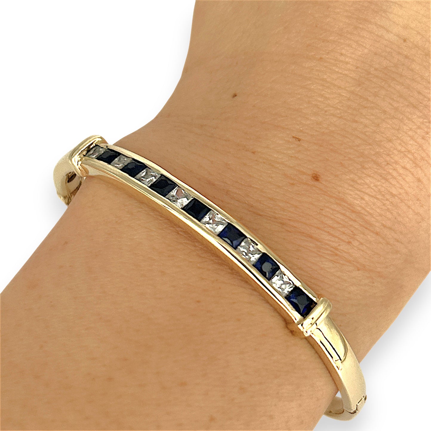 GOLD DEAL | 9kt Gold Midnight Harmony Bangle 59.1mm