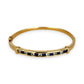 GOLD DEAL | 9kt Gold Midnight Harmony Bangle 59.1mm