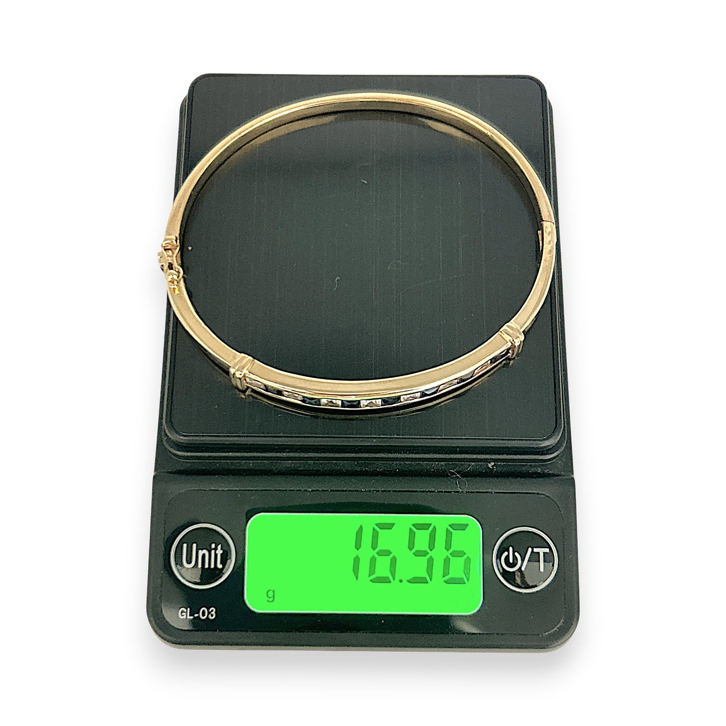 GOLD DEAL | 9kt Gold Midnight Harmony Bangle 59.1mm