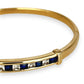 GOLD DEAL | 9kt Gold Midnight Harmony Bangle 59.1mm