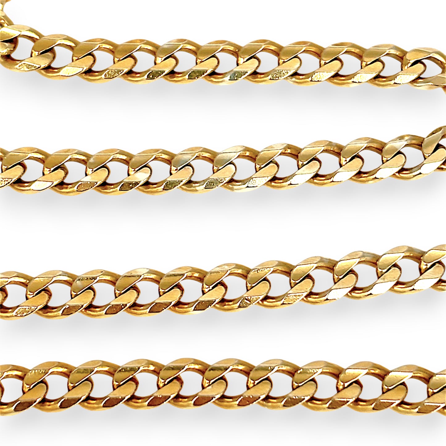 XMAS DEAL | 10kt Gold Michael Hill Fortress Solid Curb Chain 57cm-Refurbished