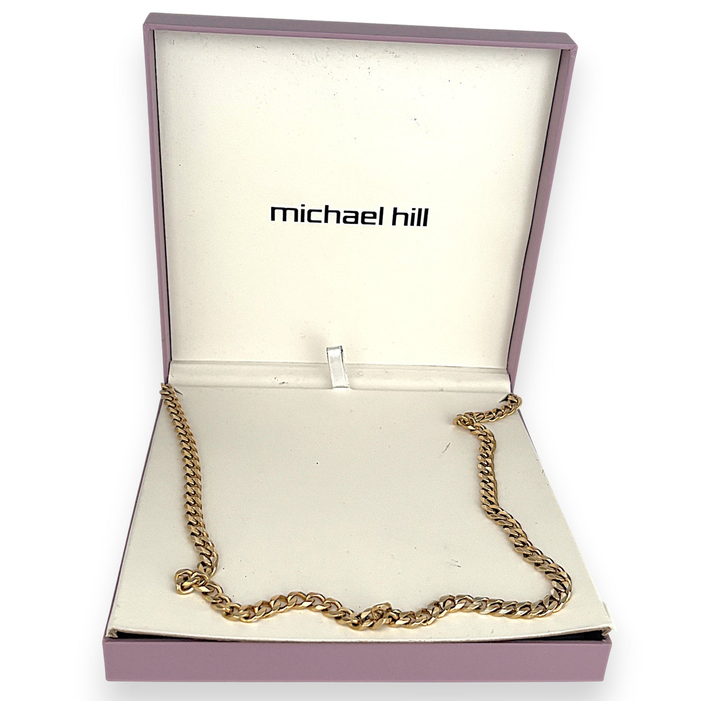 XMAS DEAL | 10kt Gold Michael Hill Fortress Solid Curb Chain 57cm-Refurbished