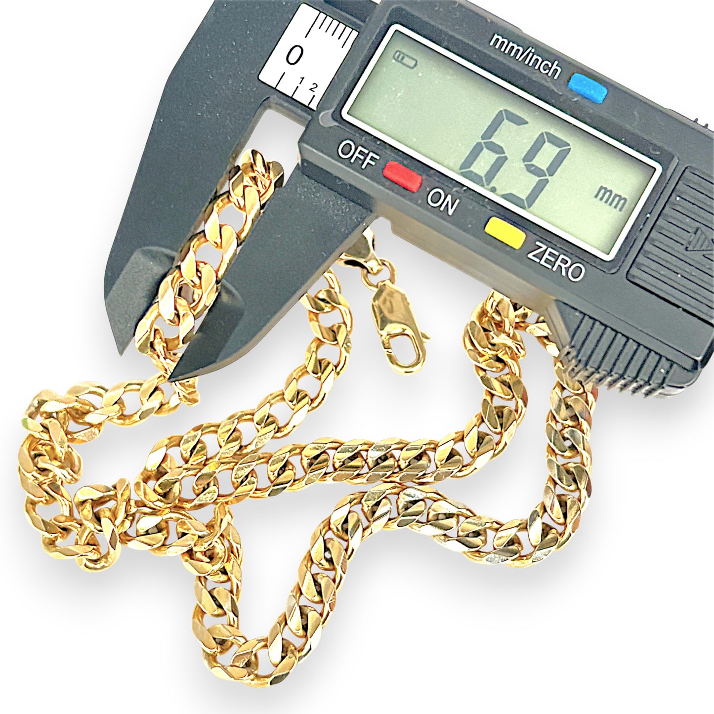 XMAS DEAL | 10kt Gold Michael Hill Fortress Solid Curb Chain 57cm-Refurbished