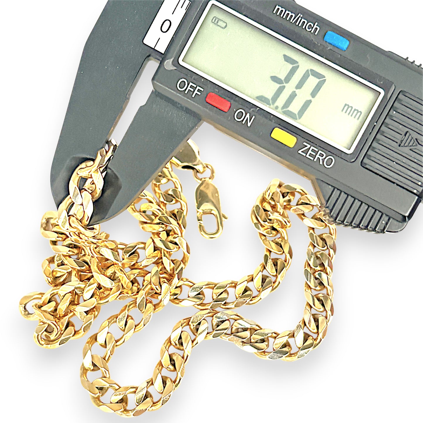 XMAS DEAL | 10kt Gold Michael Hill Fortress Solid Curb Chain 57cm-Refurbished