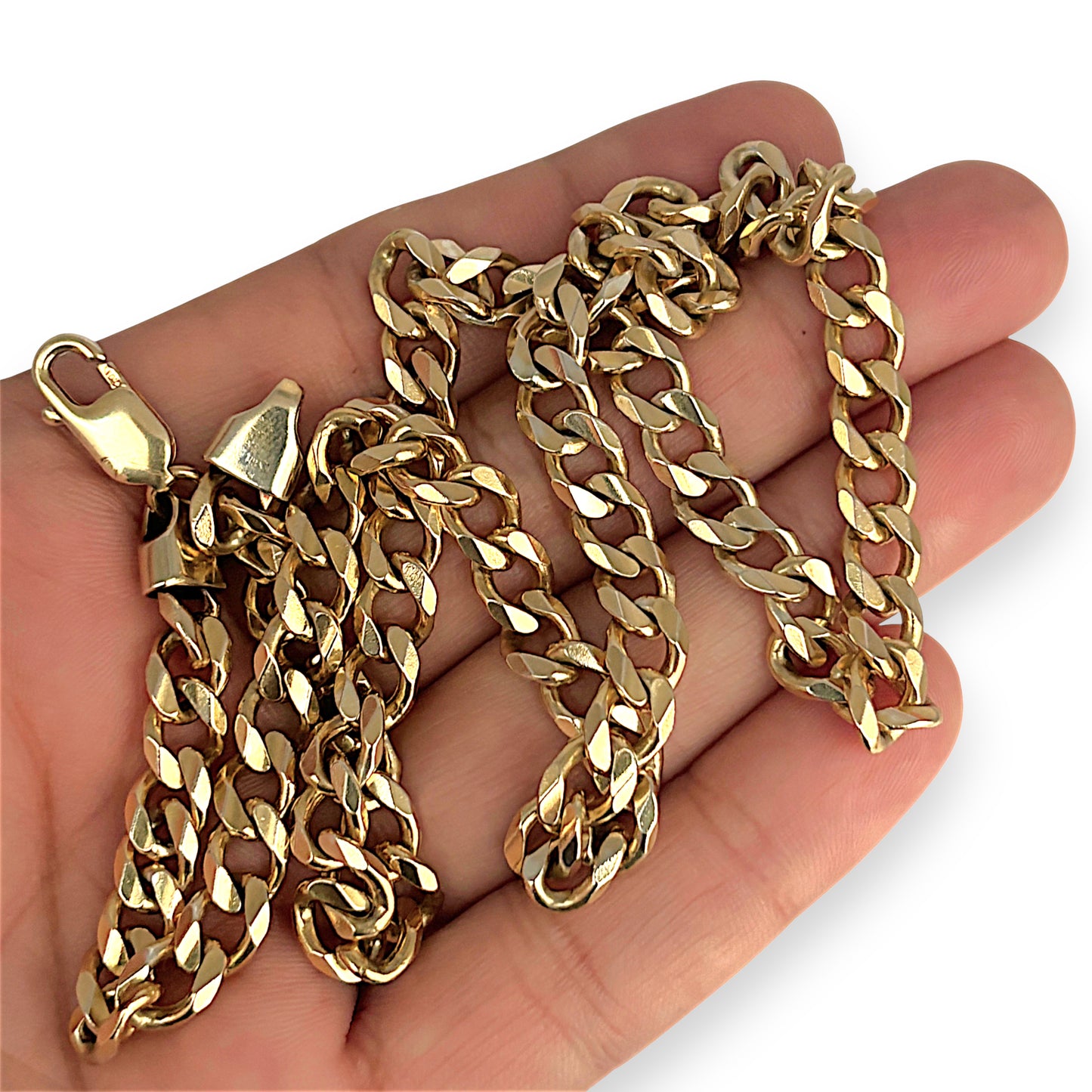 XMAS DEAL | 10kt Gold Michael Hill Fortress Solid Curb Chain 57cm-Refurbished