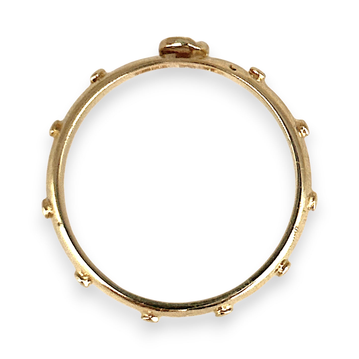 NZGD | 14ct Gold Refurbished Devotion Rosary Ring Size Q