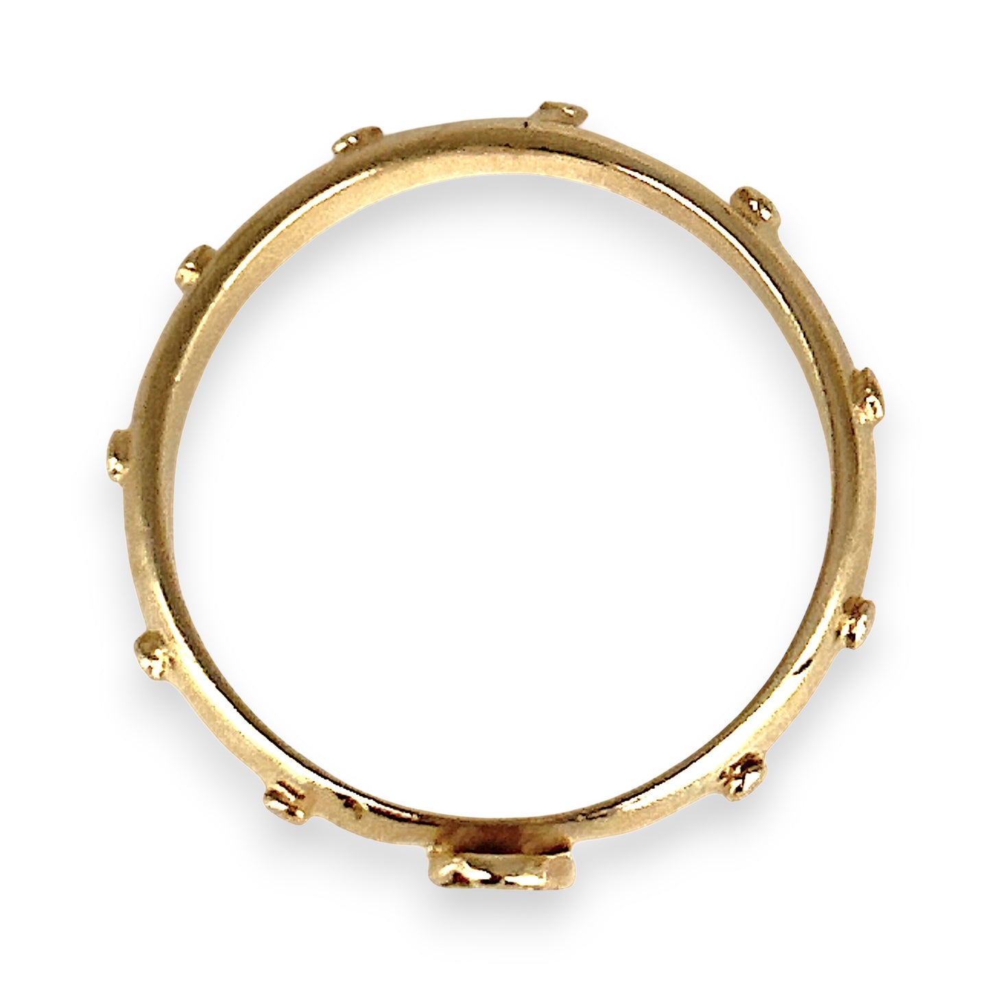 NZGD | 14ct Gold Refurbished Devotion Rosary Ring Size Q