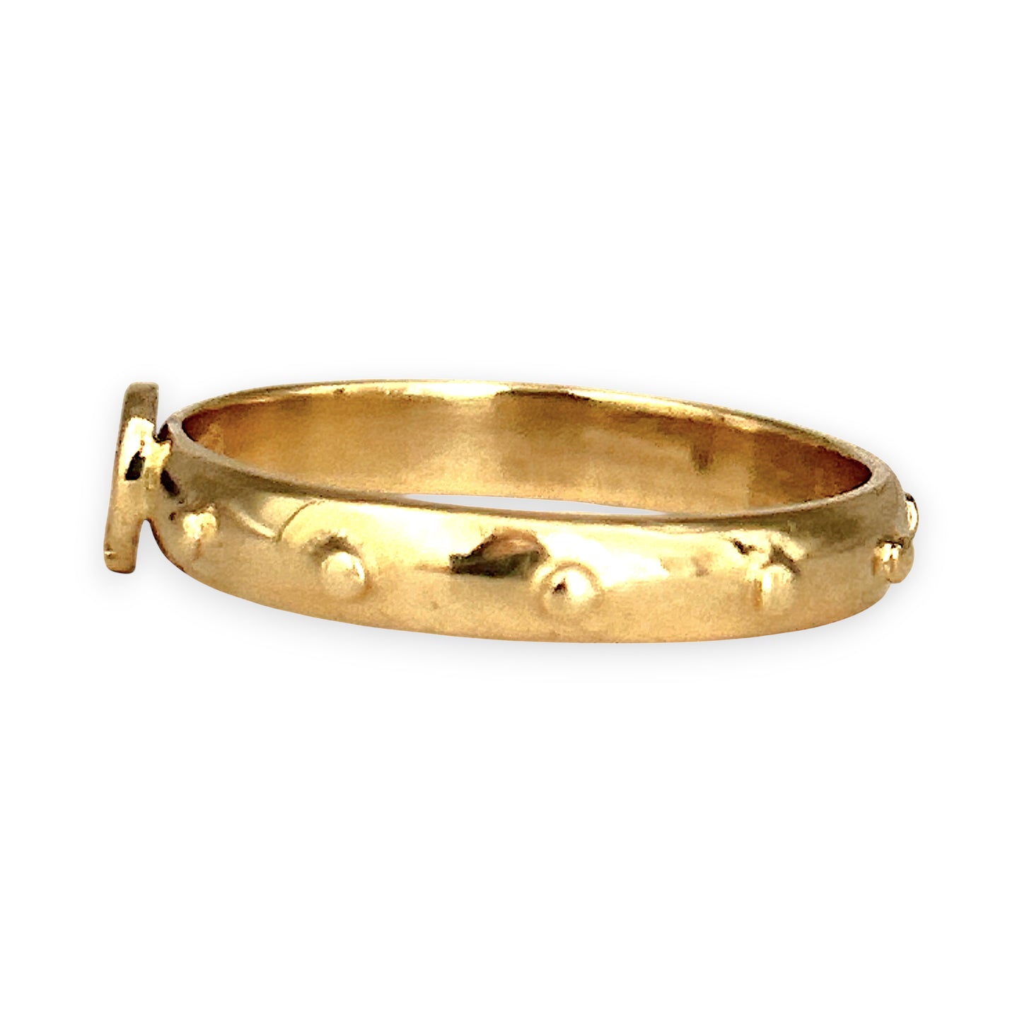 NZGD | 14ct Gold Refurbished Devotion Rosary Ring Size Q