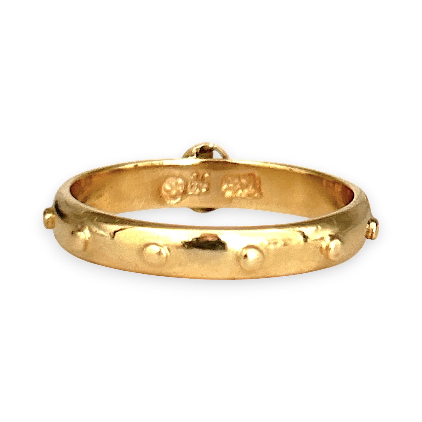 NZGD | 14ct Gold Refurbished Devotion Rosary Ring Size Q
