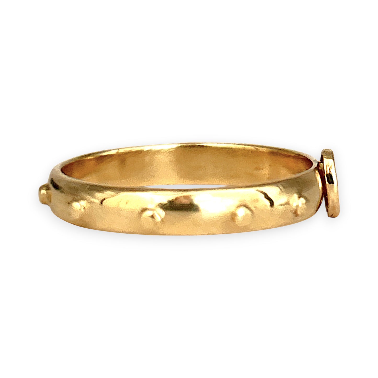 NZGD | 14ct Gold Refurbished Devotion Rosary Ring Size Q