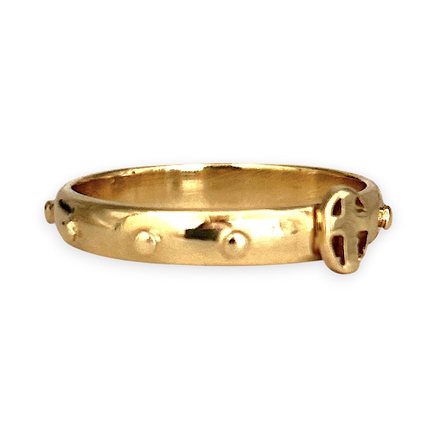 NZGD | 14ct Gold Refurbished Devotion Rosary Ring Size Q